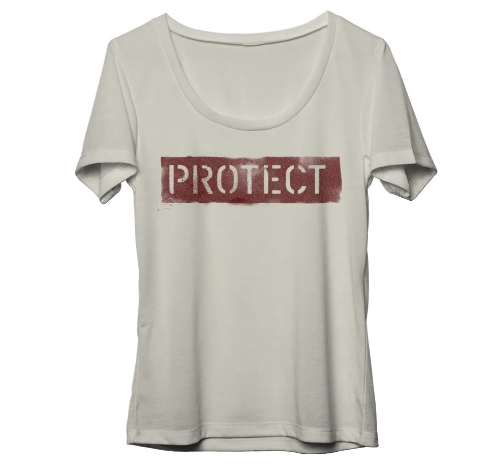 Neil Young Protect Juniors T-skjorte scoop neck str. M