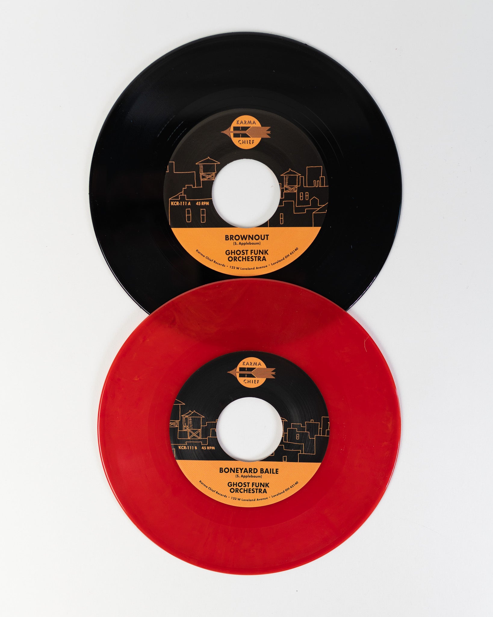 Karma Chief Ghost Funk Brownout 7-tommer rød vinylsingel