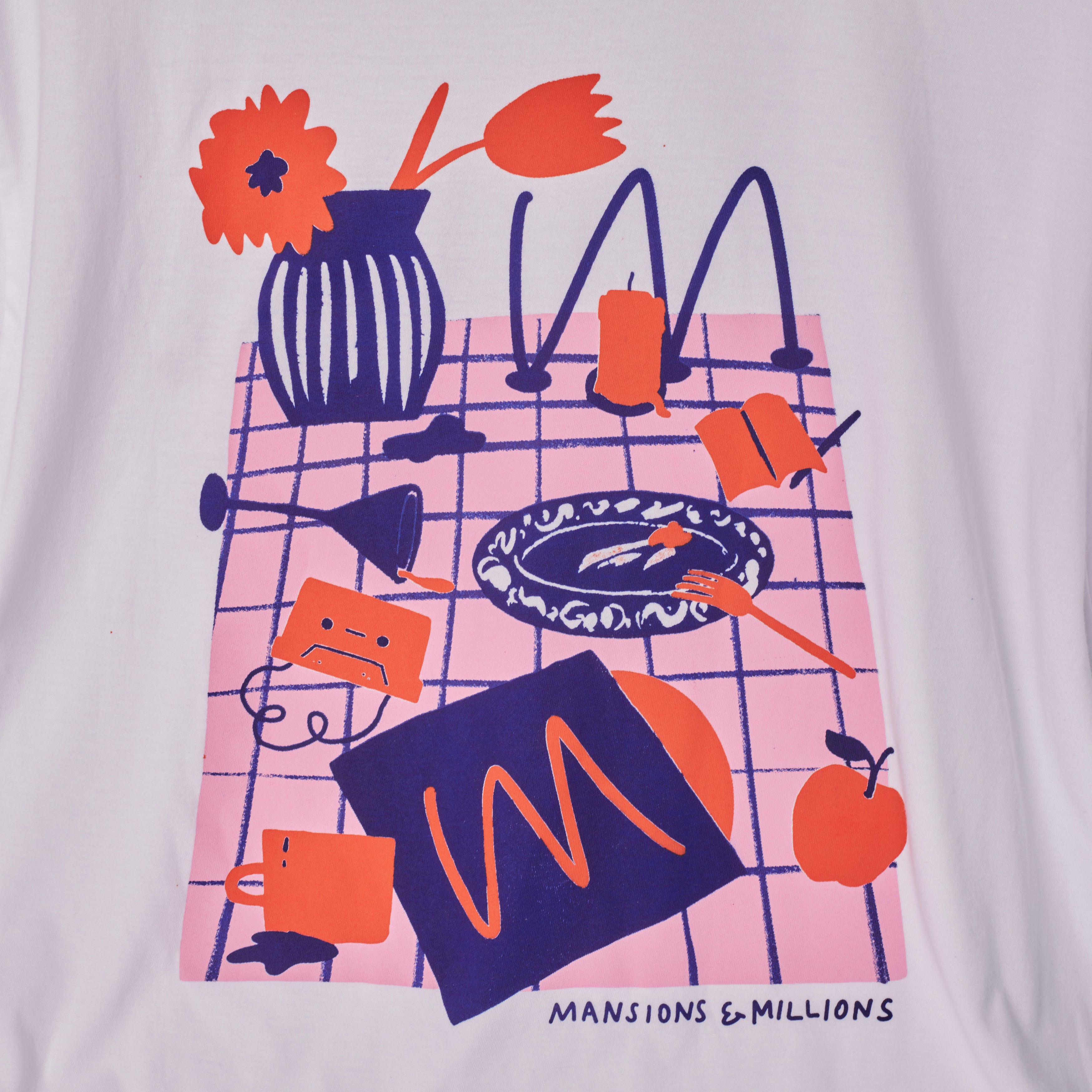Mansions and Millions Label T-skjorte XS bomull