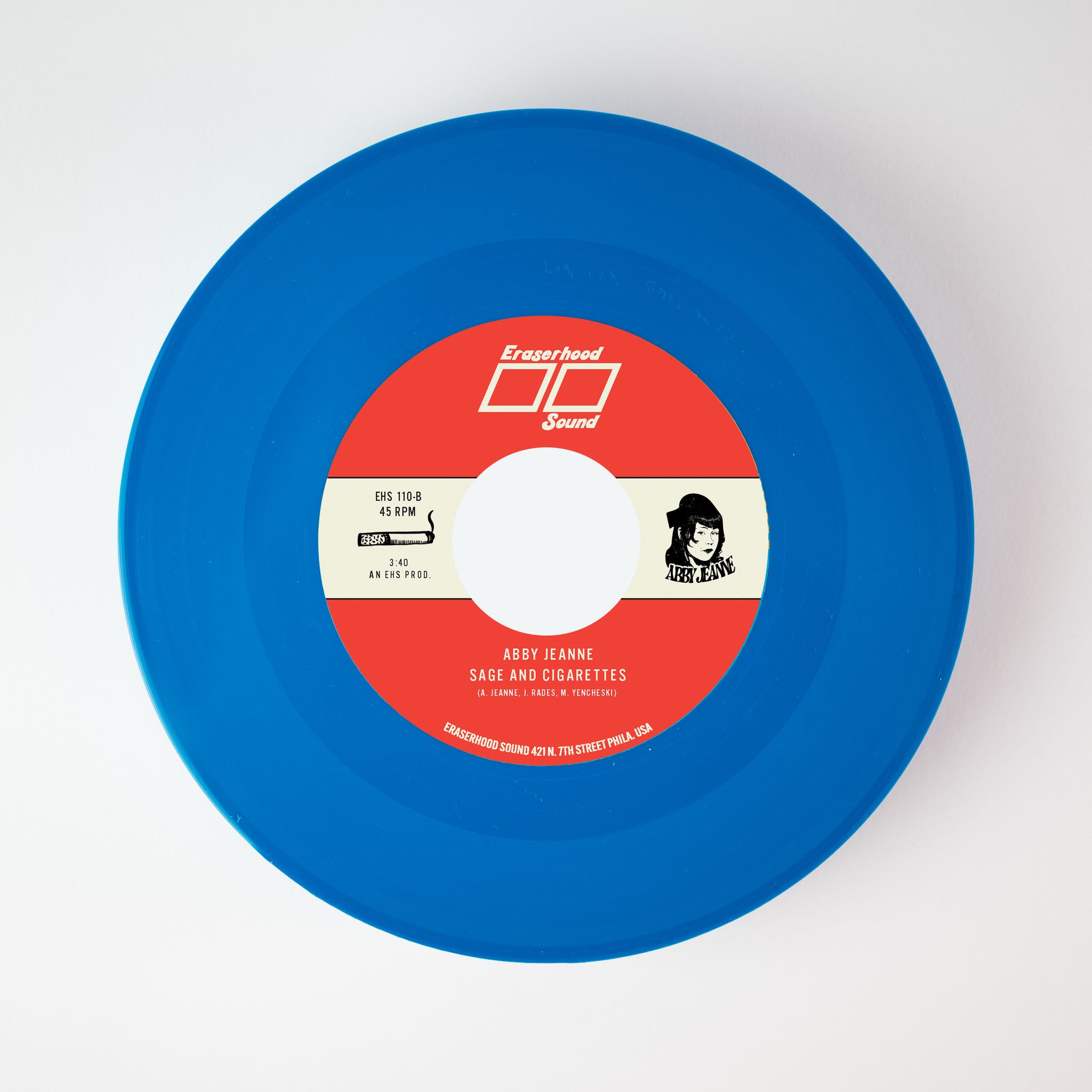 Abby Jeanne Know Better singel blå vinyl 7-tommer