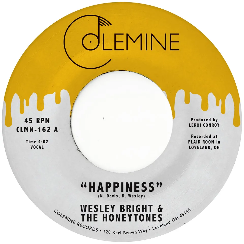 Colemine Wesley Bright Happiness vinylsingel honninggul soul