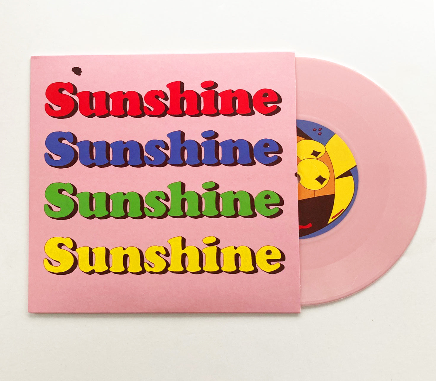 King Pari Sunshine 7-tommer rosa vinyl funk