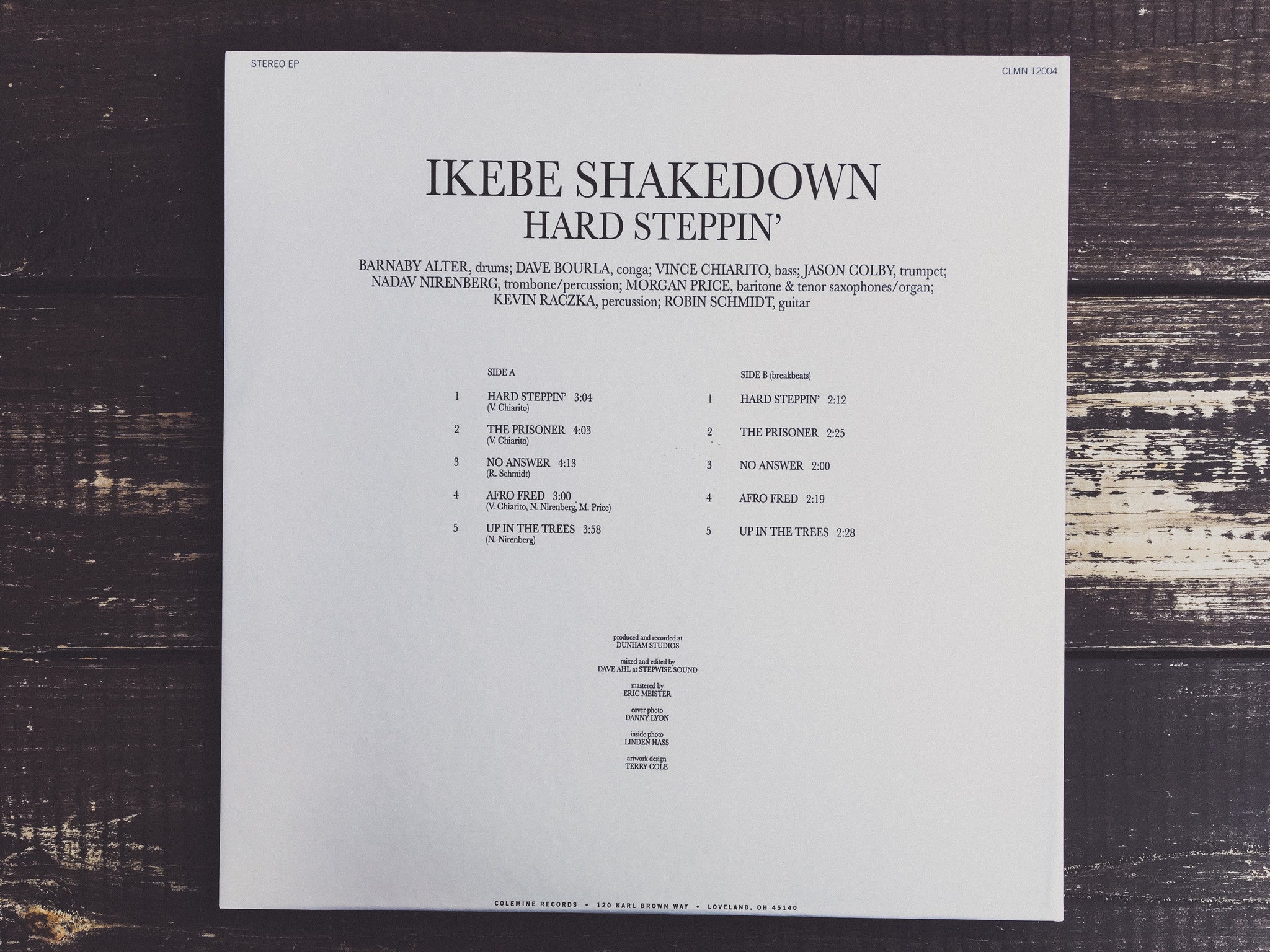 Ikebe Shakedown Hard Steppin’ CLMN-12004 12" afro-funk EP