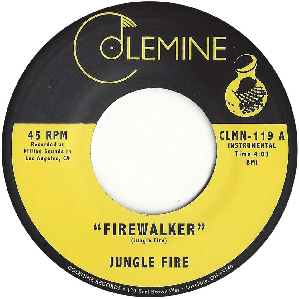 Colemine Jungle Fire Firewalker singel 7" svart afrobeat