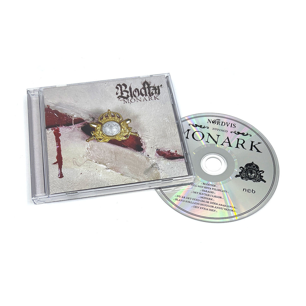 Blodtår Monark CD jewel case 8-siders hefte