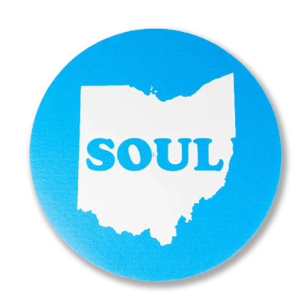 Ohio Soul slipmat Royal Blue til platespiller filt