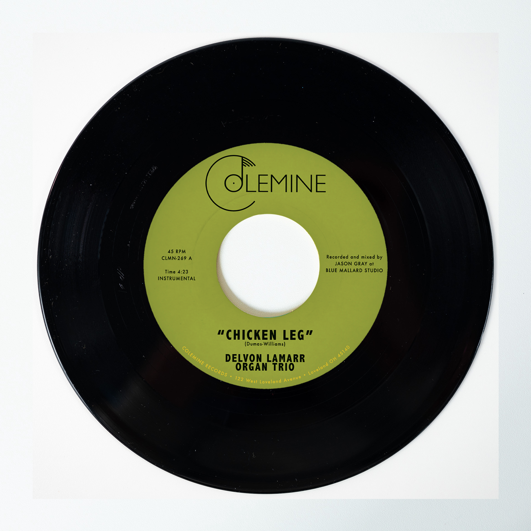 Colemine Delvon Lamarr Chicken Leg 7" singel gul vinyl funk