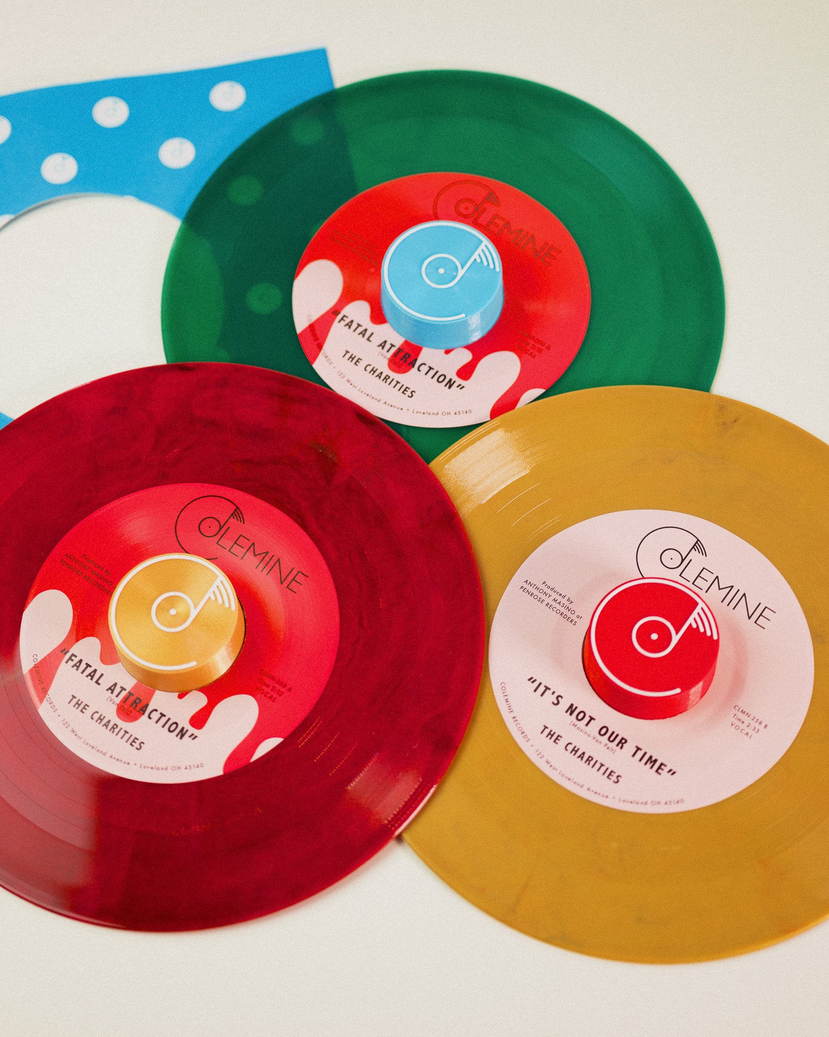 Colemine The Charities Fatal Attraction 45 singel farget vinyl