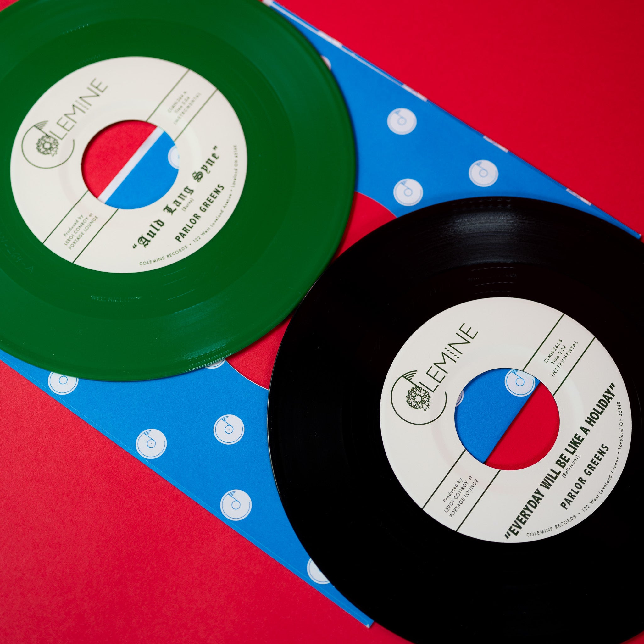 Colemine Parlor Greens Auld Lang Syne vinylsingel grønn jul