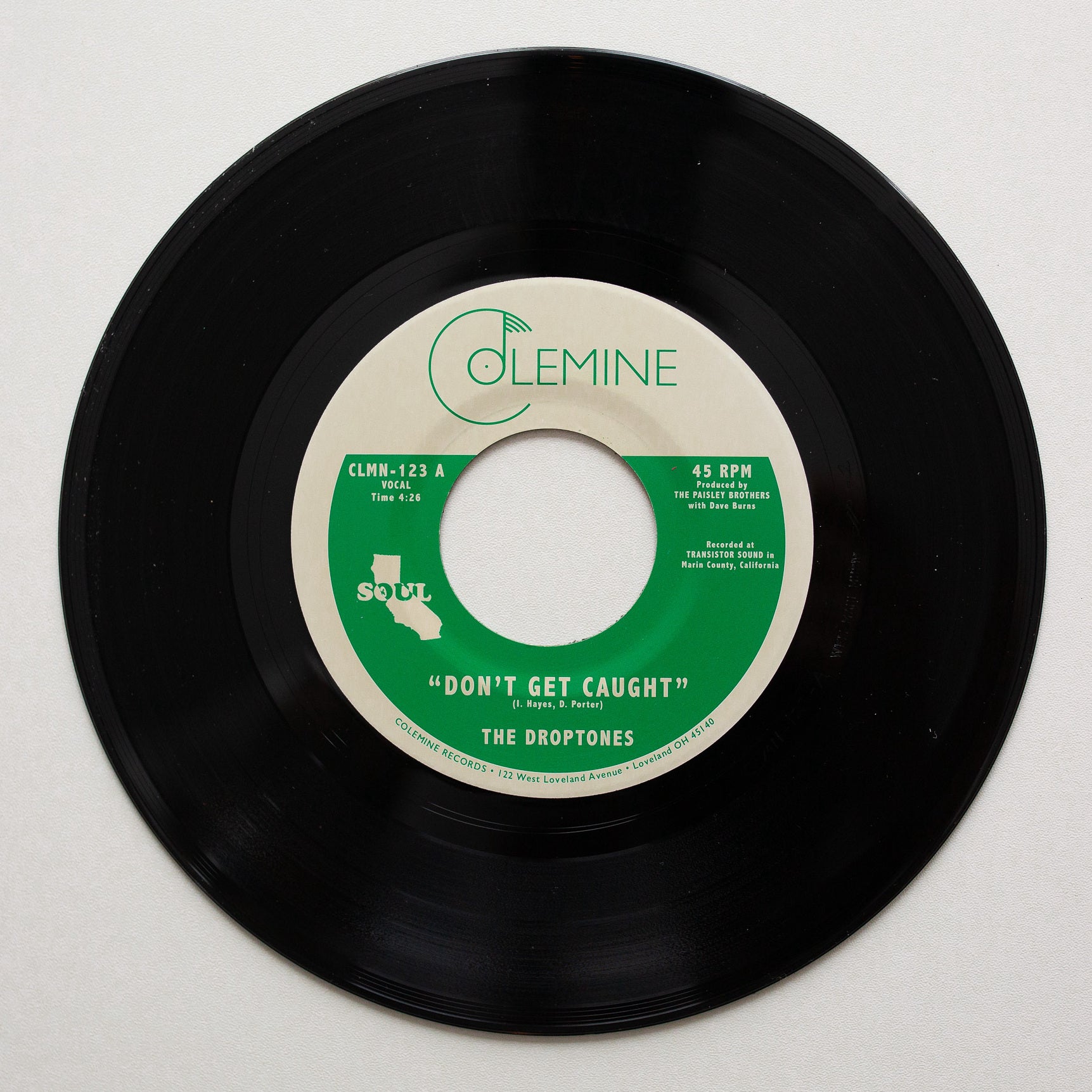 Colemine Droptones Don’t Get Caught 7" irsk grønn vinyl