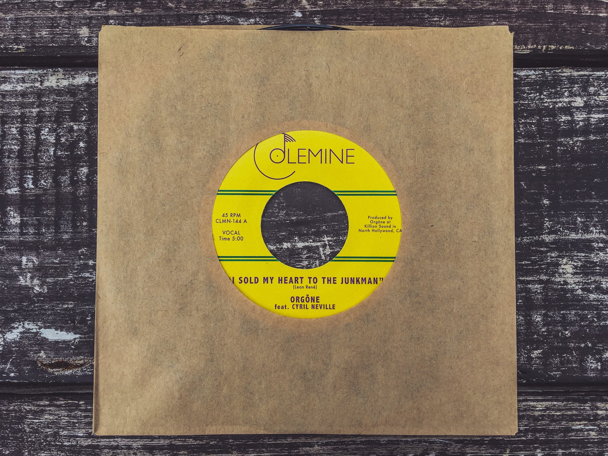 Colemine Orgone I Sold My Heart To The Junkman 7" vinylsingel svart