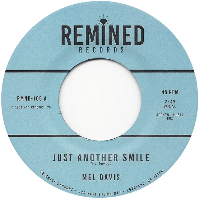 Mel Davis Just Another Smile 7" vinylsingel soul funk