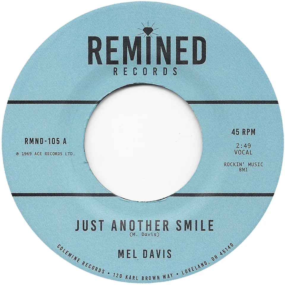 Mel Davis Just Another Smile 7" vinylsingel soul funk