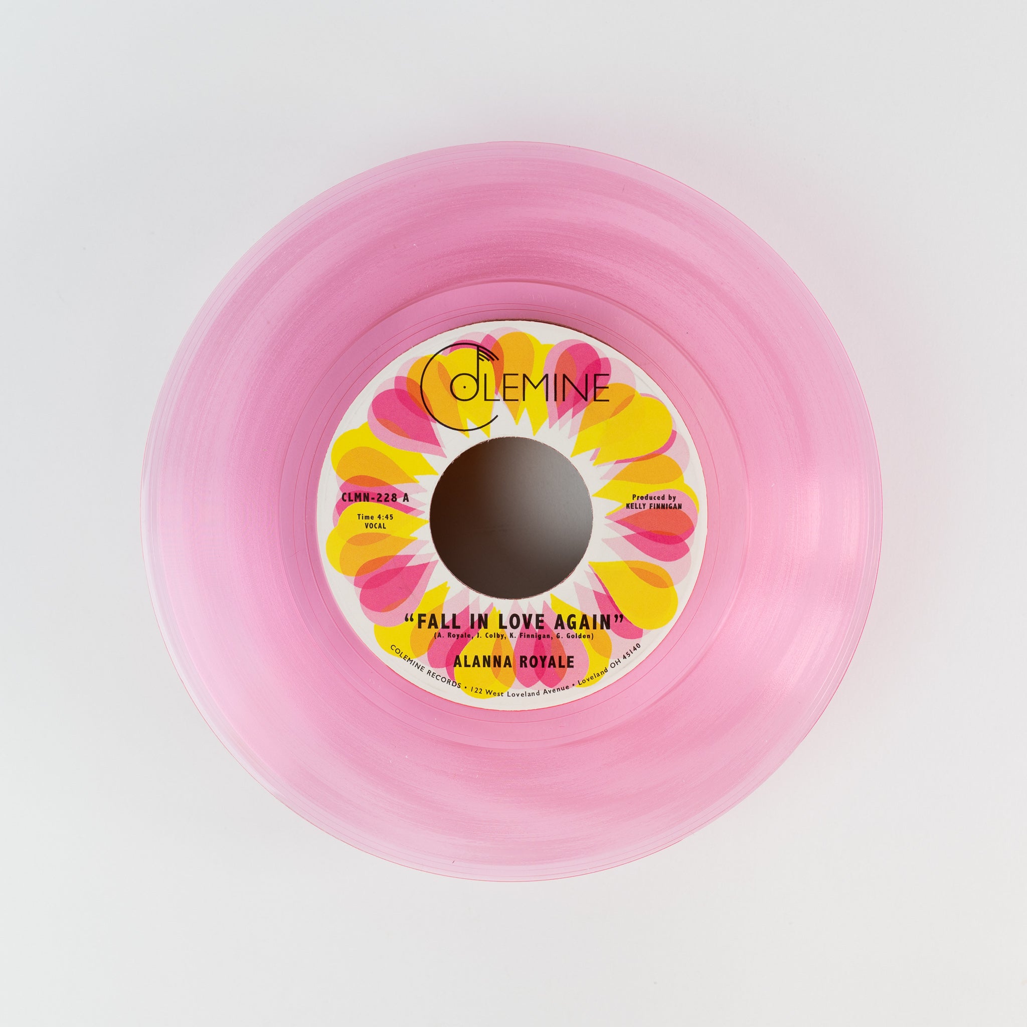 Alanna Royale Fall In Love Again 7-tommer rosa vinyl soul