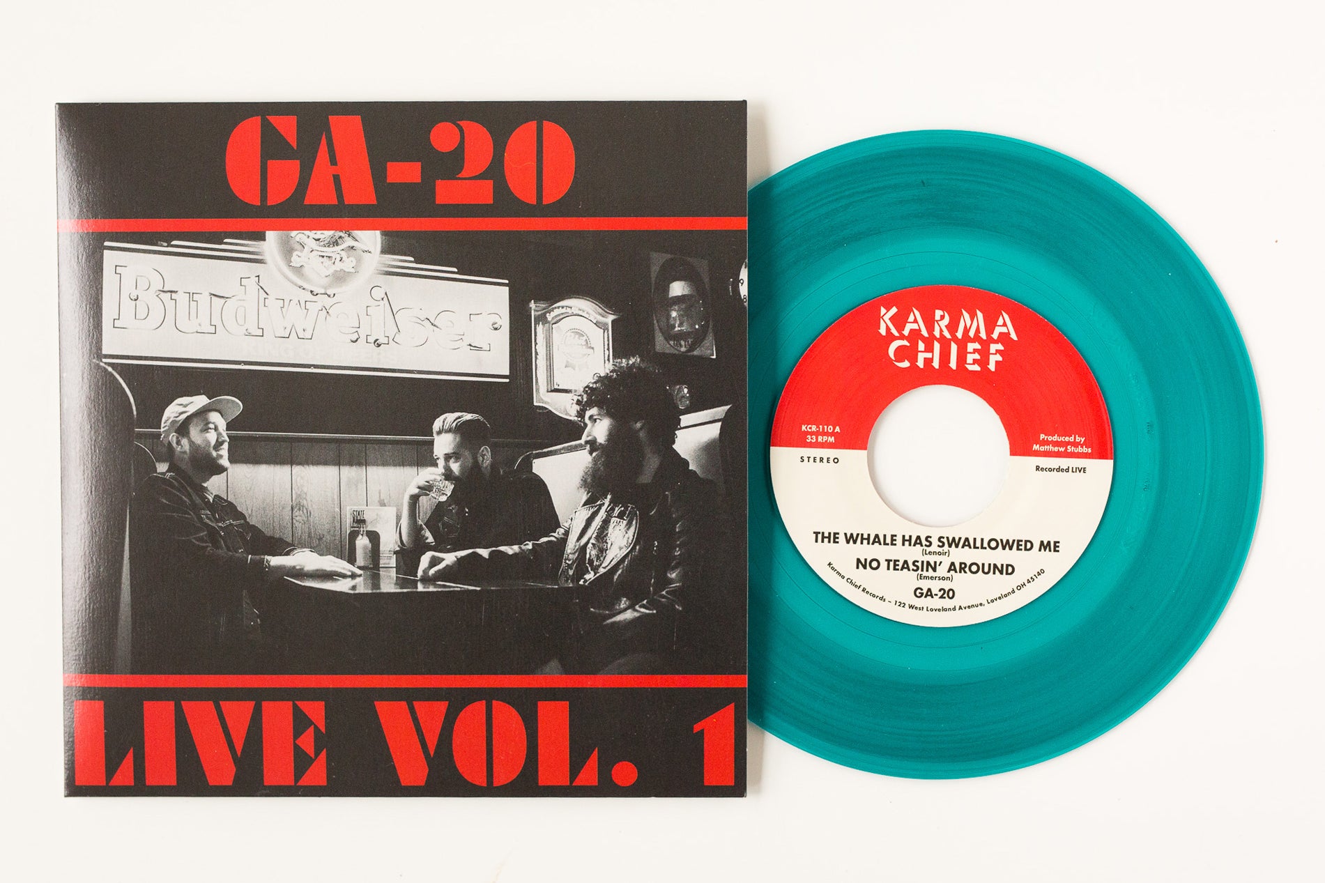 GA-20 Live Vol. 1 vinyl 7" grønn blues