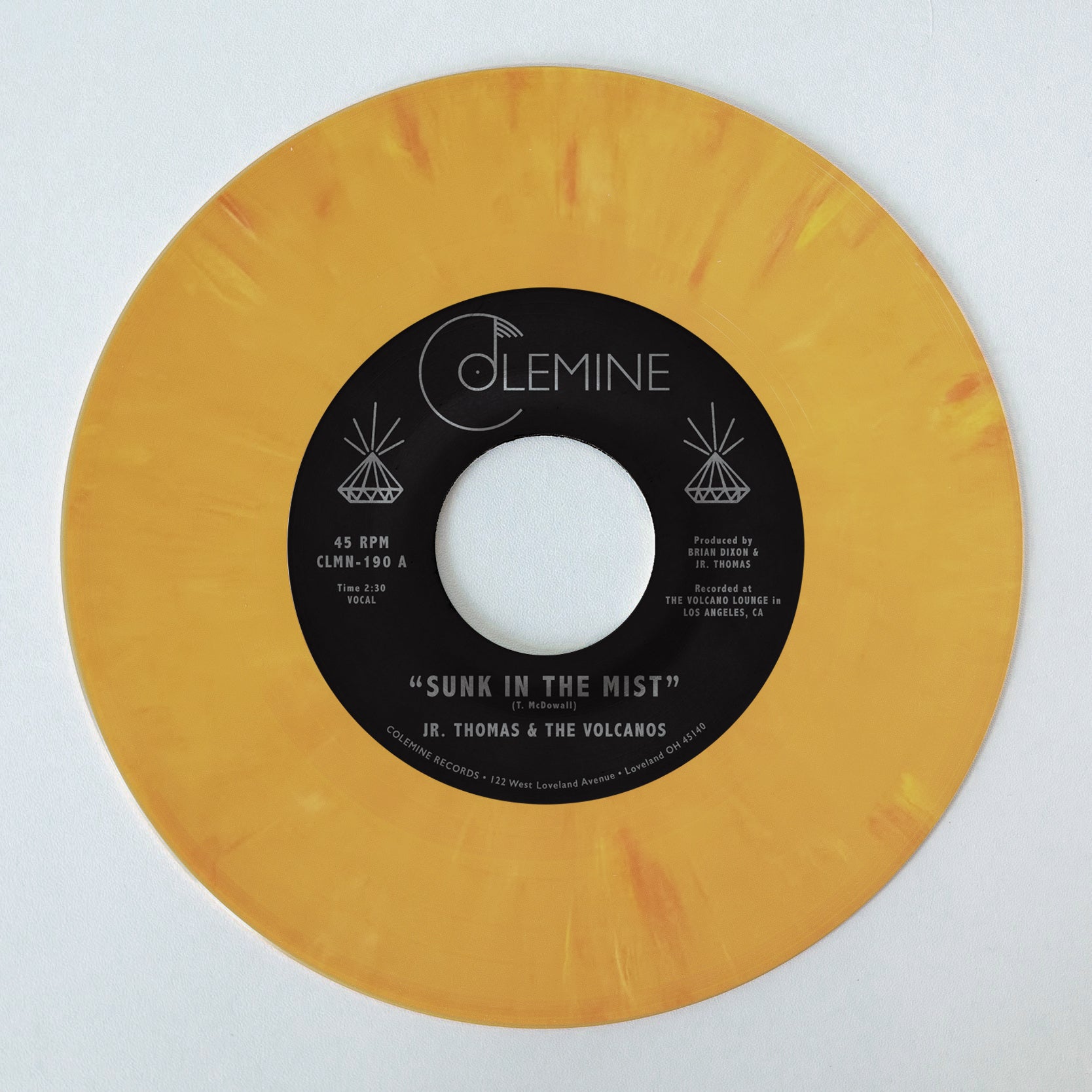 Jr. Thomas & The Volcanos Sunk In The Mist 7-inch oransje