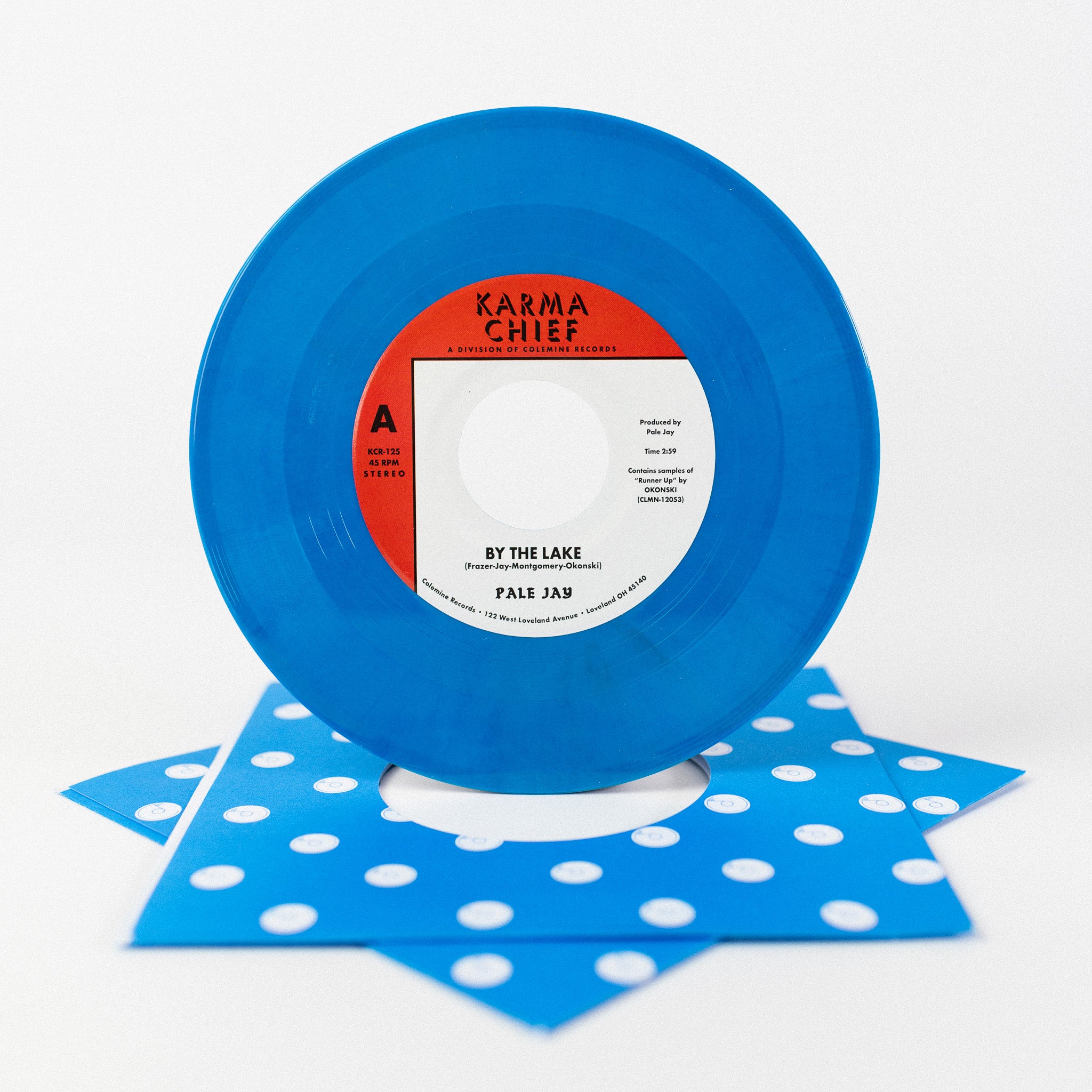Pale Jay Okonski By The Lake 7" vinyl lake blue