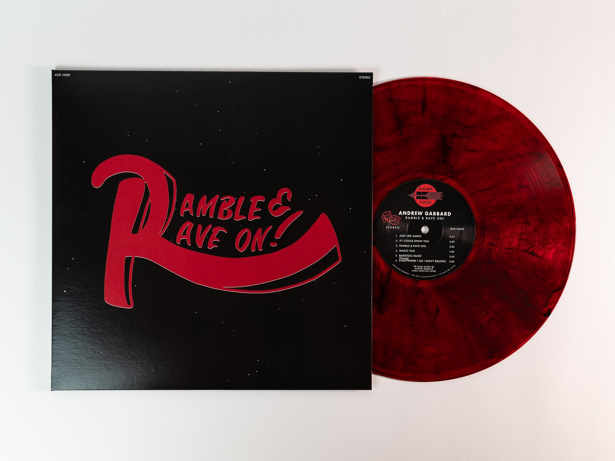Colemine Andrew Gabbard Ramble & Rave On! vinyl LP svart