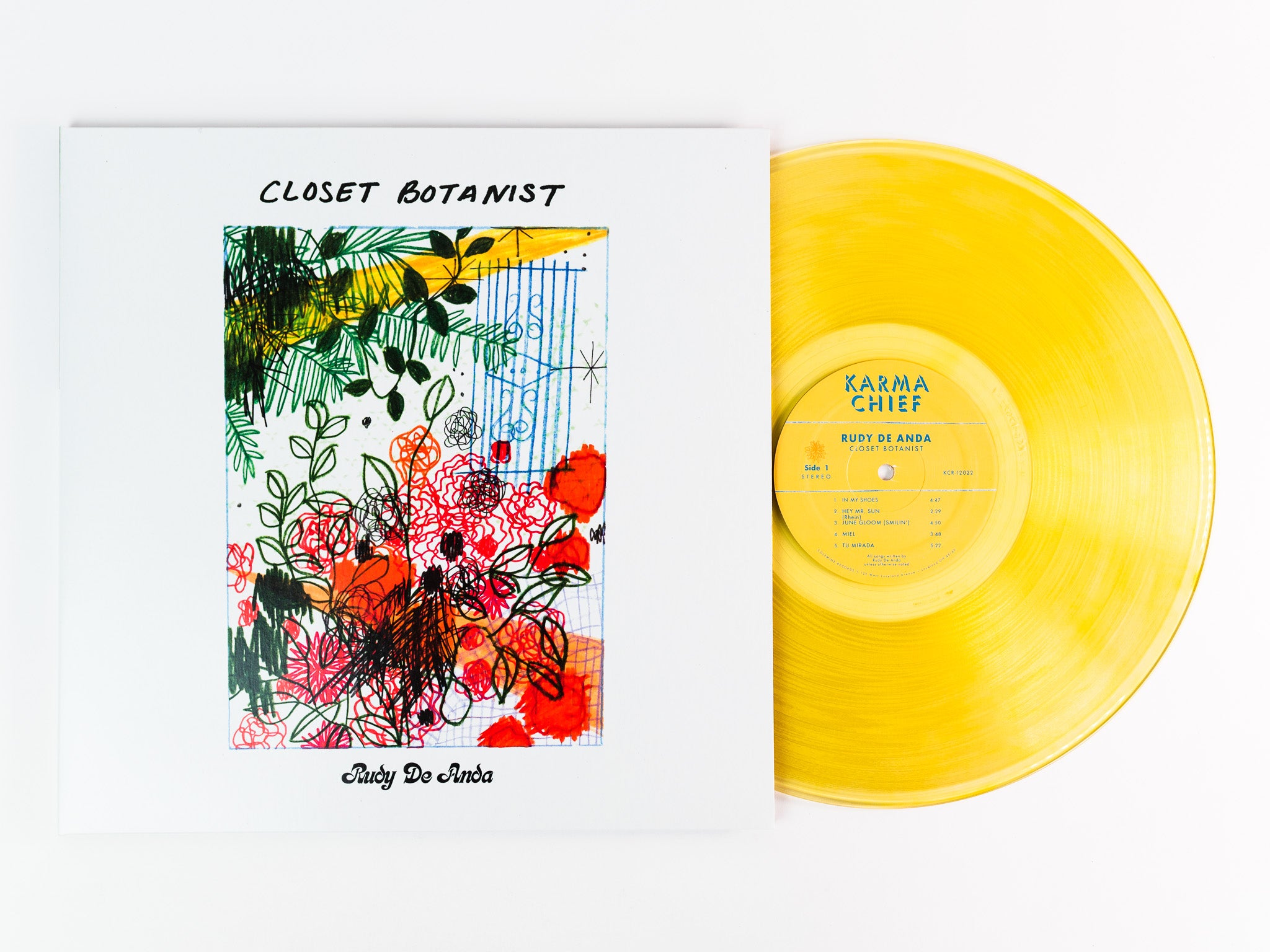 Colemine Rudy De Anda Closet Botanist LP vinyl gul