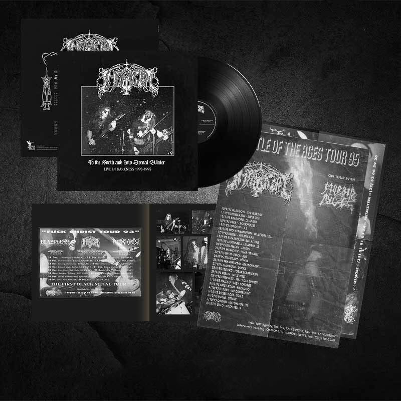 IMMORTAL Live in Darkness 1993-1995 LP svart
