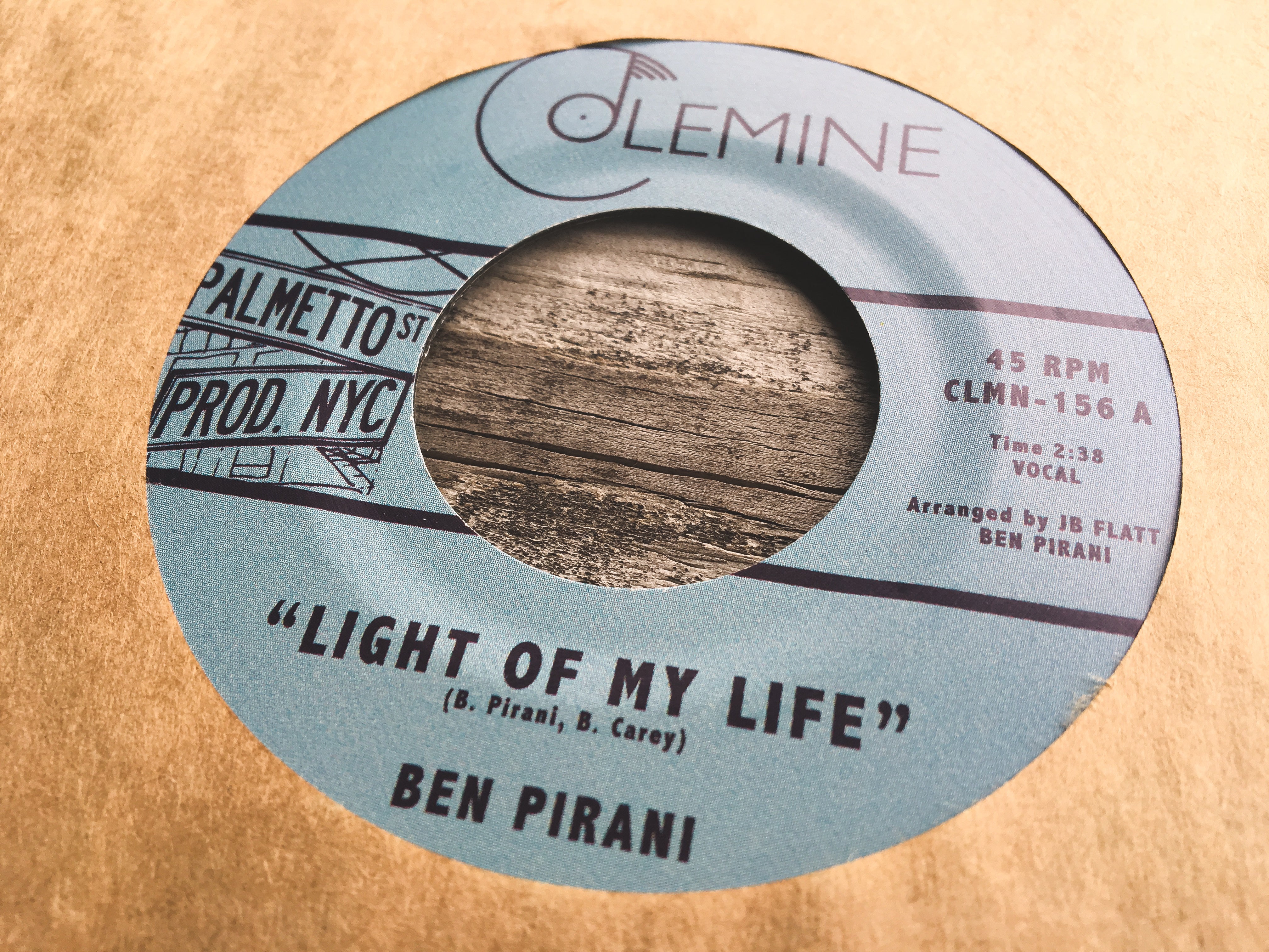 Colemine Ben Pirani Light Of My Life 7" singel soul