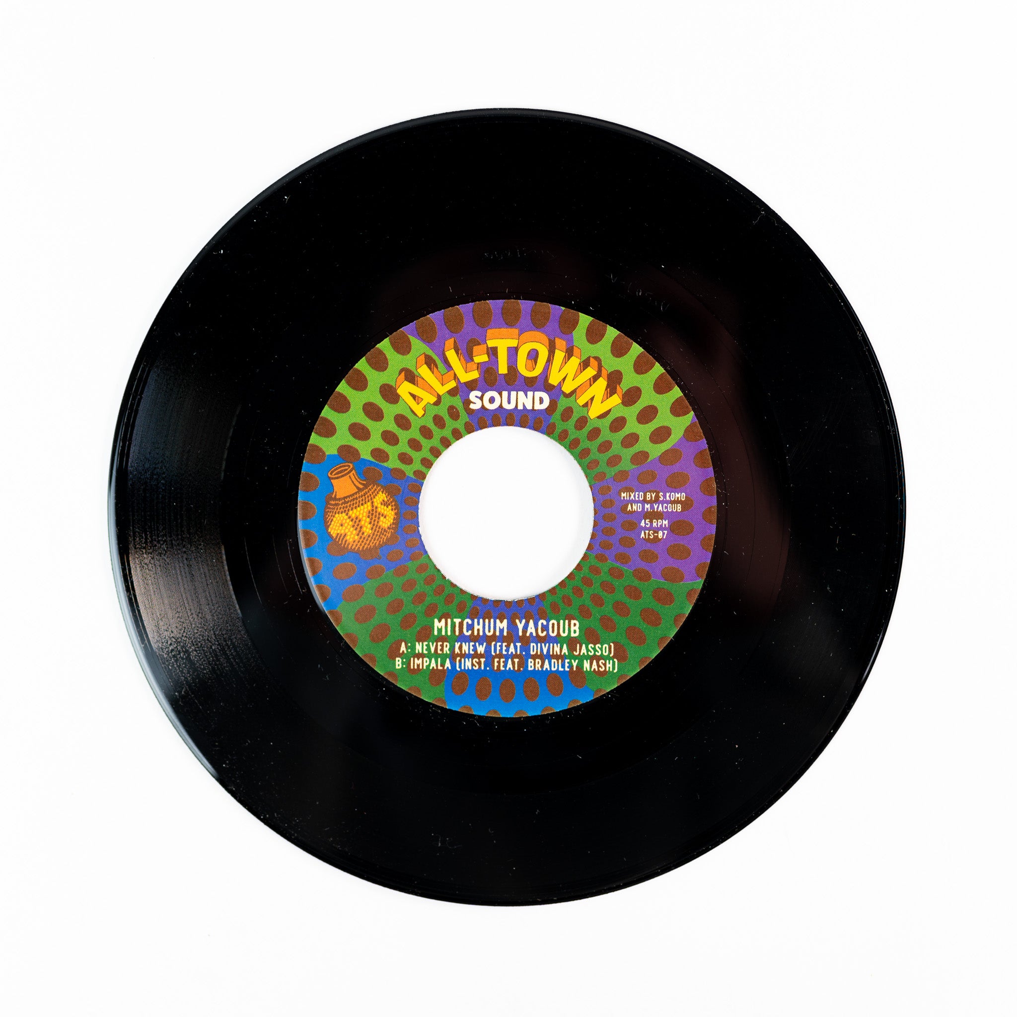Mitchum Yacoub Never Knew 7-tommer hvit vinyl