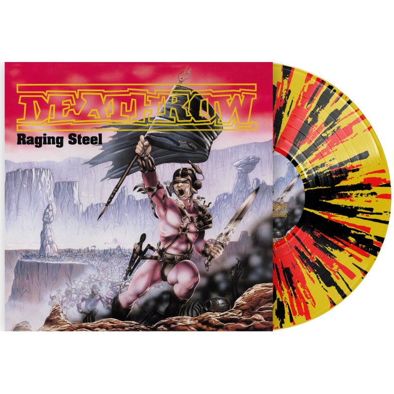 Deathrow Raging Steel LP vinyl splatter