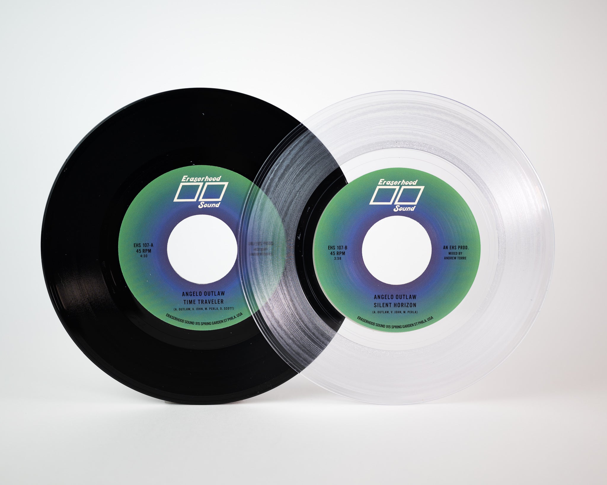 Angelo Outlaw Time Traveler vinylsingel klar 7-tommer