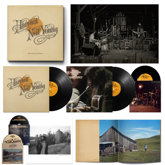 Neil Young Harvest 50th Anniversary Deluxe LP-boks
