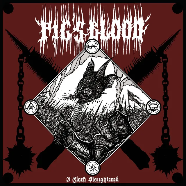Pig's Blood A Flock Slaughtered LP vinyl svart