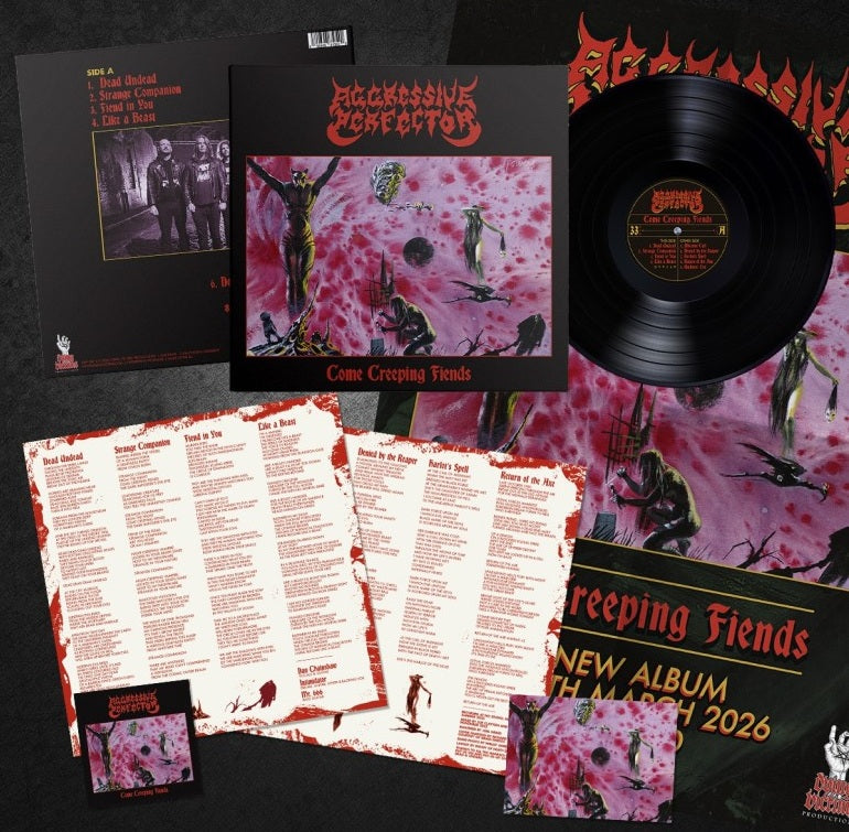 Aggressive Perfector Come Creeping Fiends LP vinyl