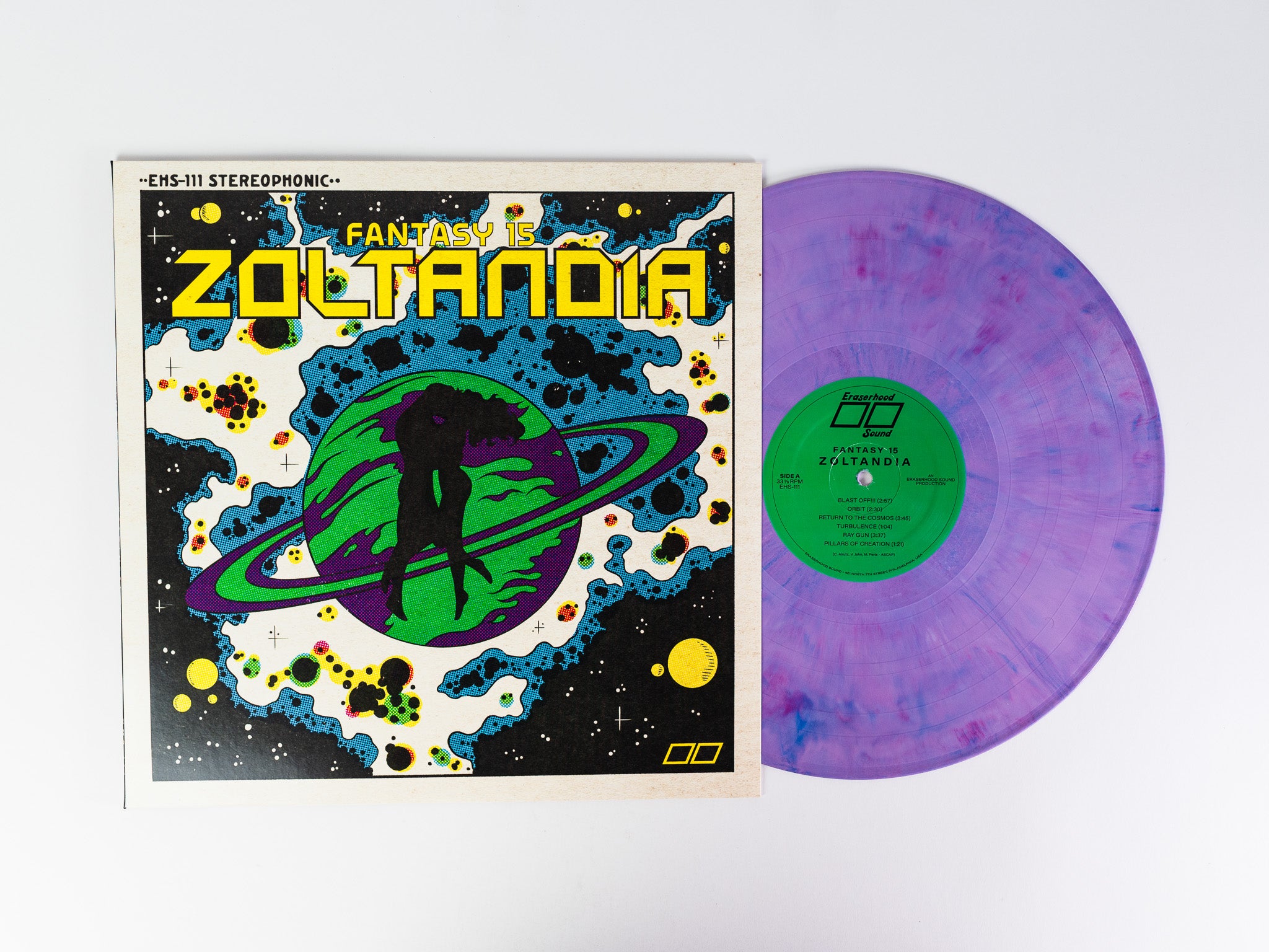Fantasy 15 Zoltandia LP lilla swirl vinyl synth-funk