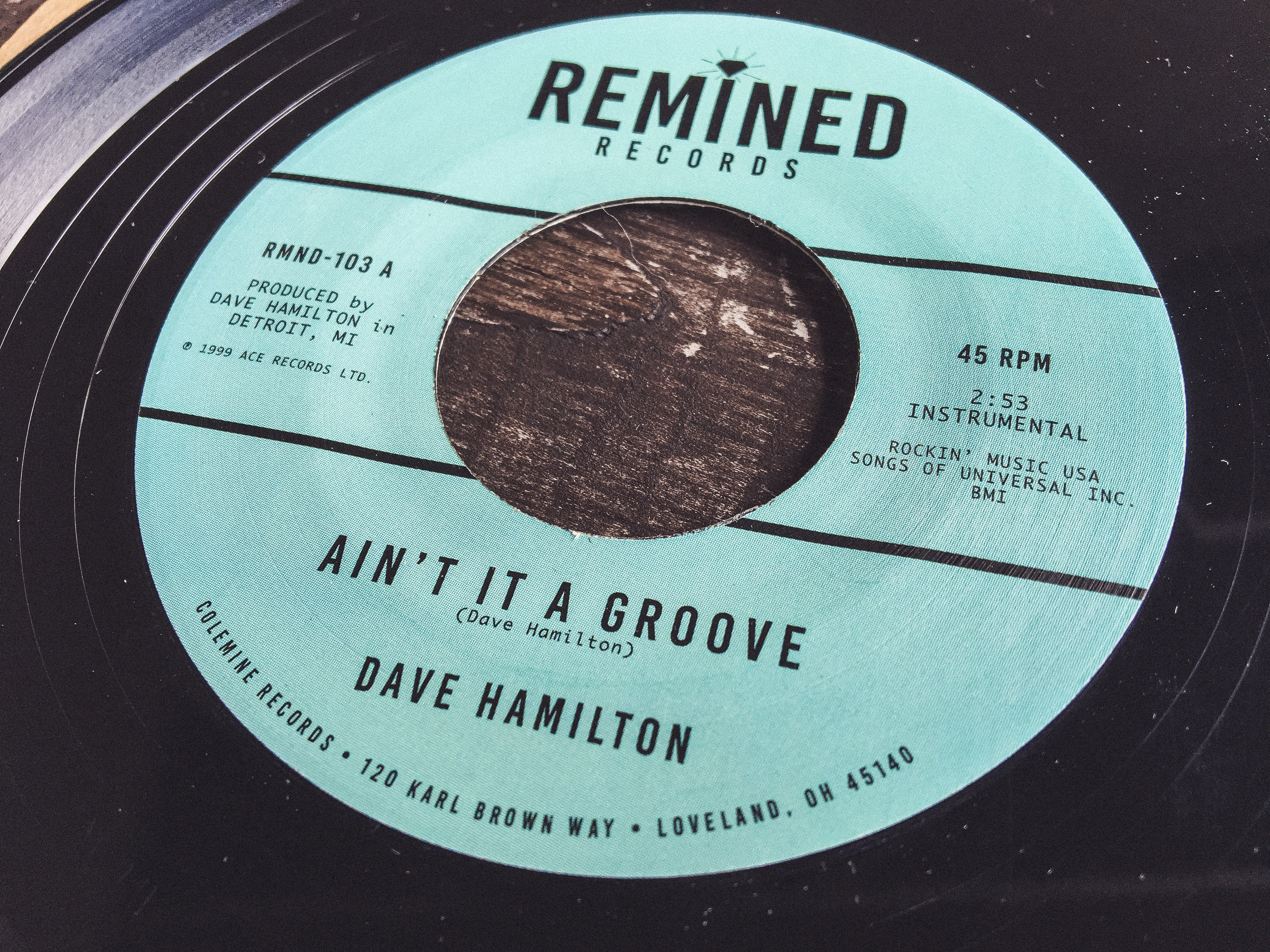 Dave Hamilton Ain't It A Groove 7" vinylsingel soul