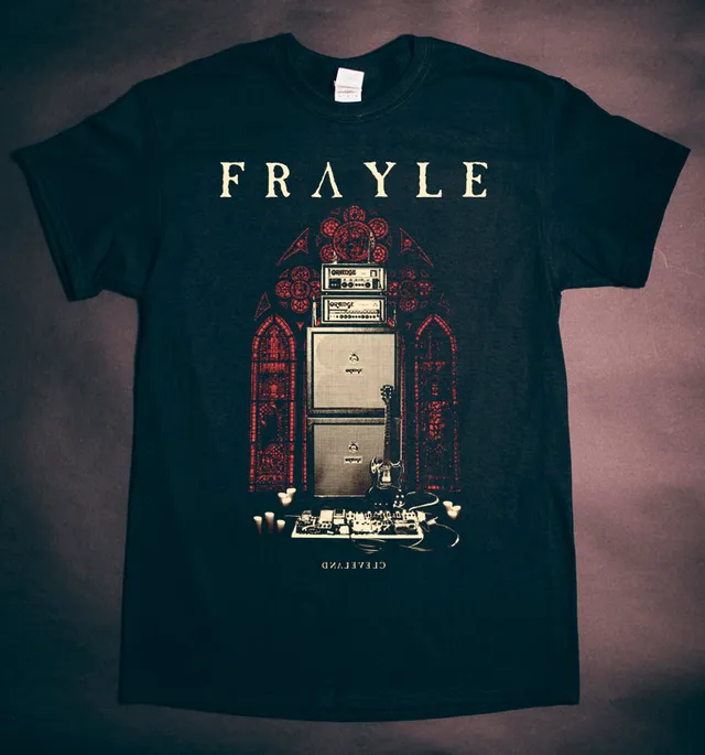 Frayle Worship t-skjorte herre tofarget trykk