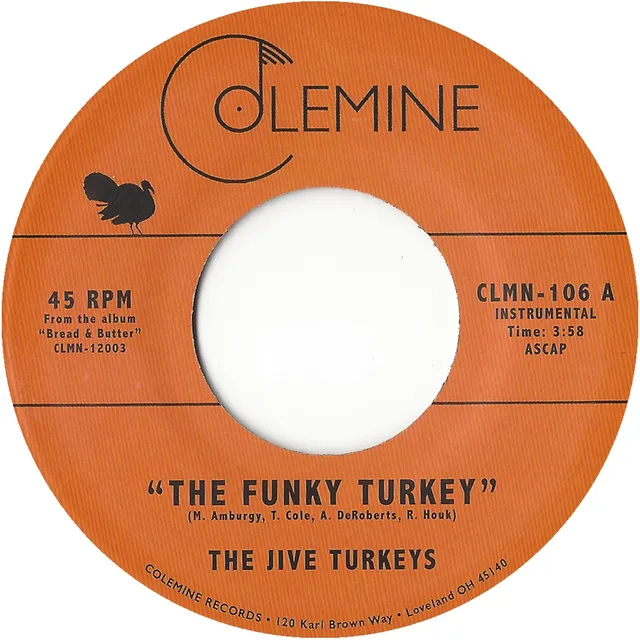 The Jive Turkeys The Funky Turkey 7-inch brun funk