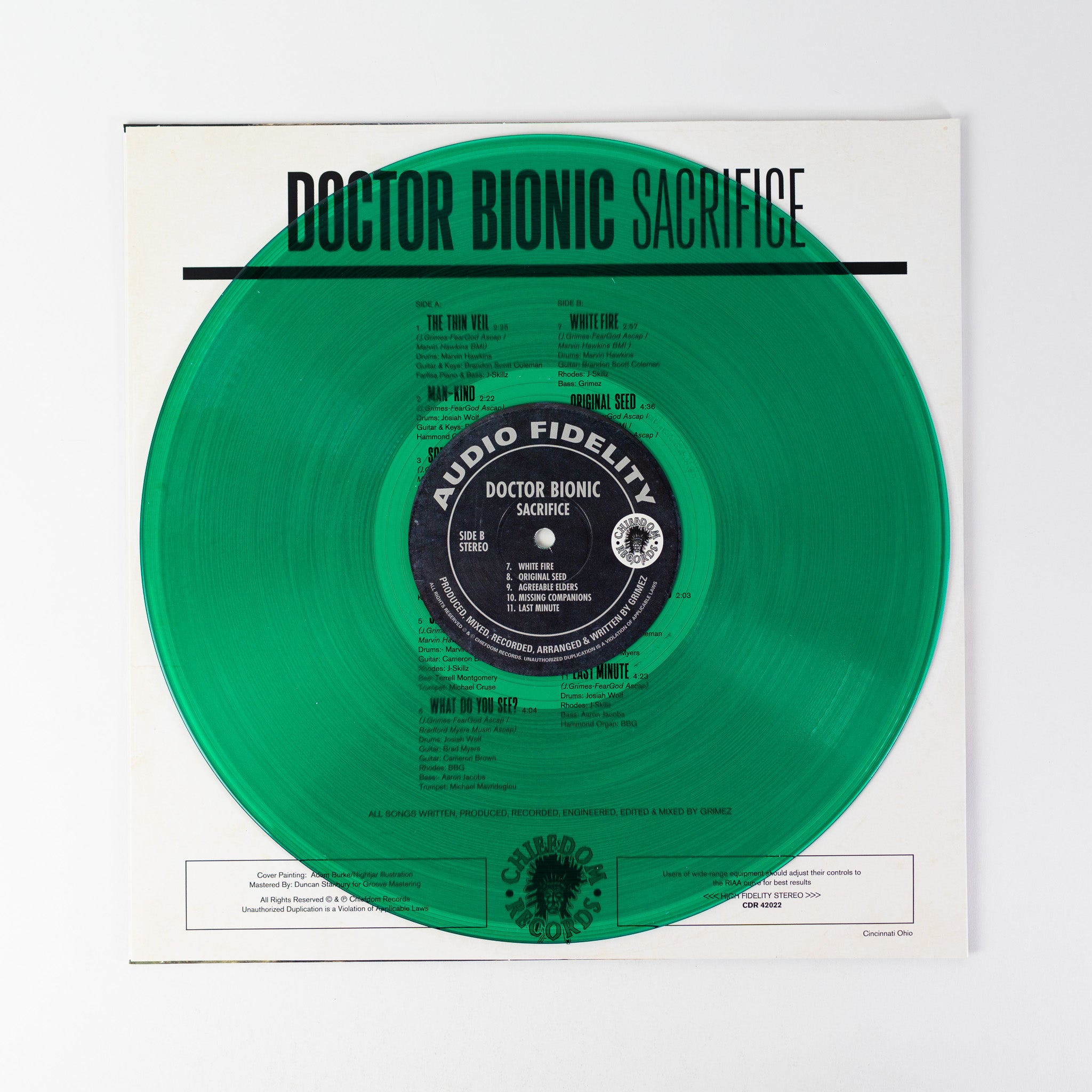 Doctor Bionic Sacrifice LP grønn vinyl soul-jazz