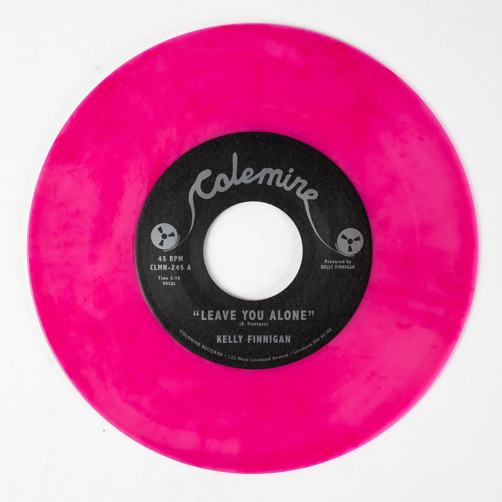Kelly Finnigan Leave You Alone 7-tommer rosa vinyl