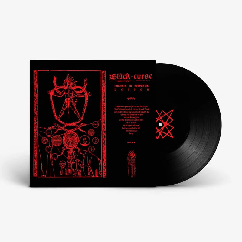 Black Curse Burning in Celestial Poison LP vinyl svart