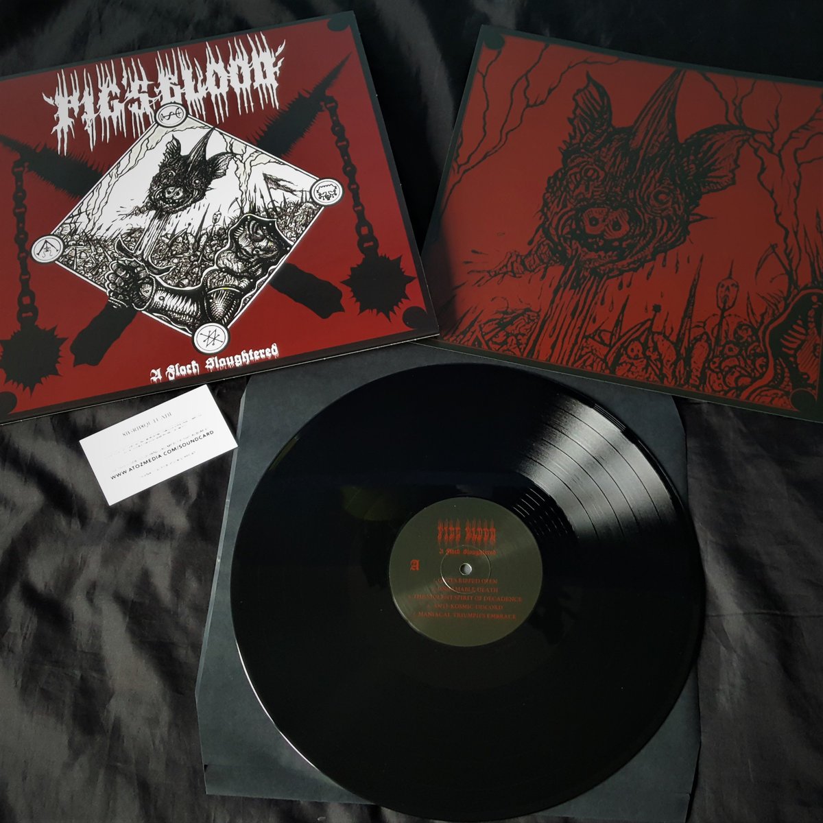 Pig's Blood A Flock Slaughtered LP vinyl svart