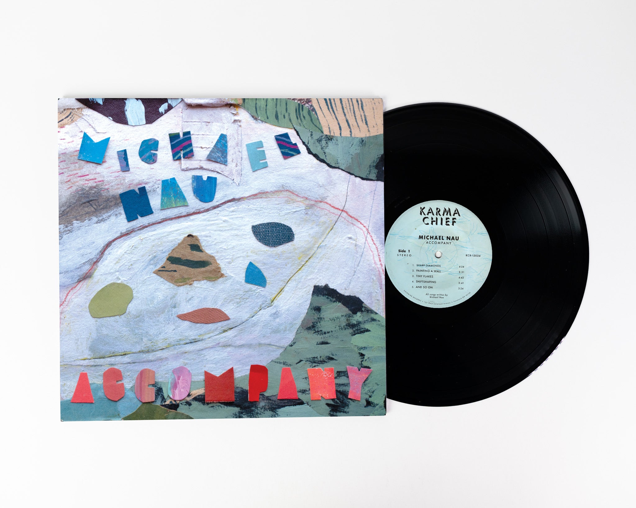 Karma Chief Michael Nau Accompany LP pulverblå vinyl
