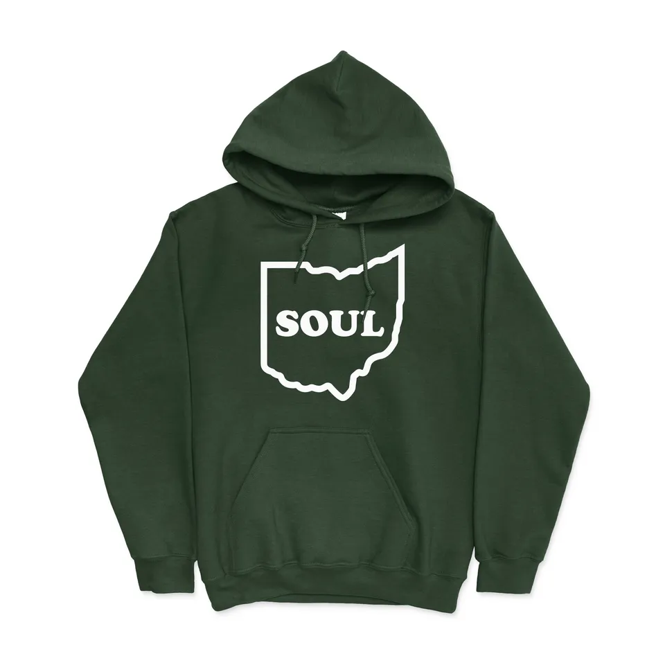 Ohio Soul hettegenser skogsgrønn bomull/polyester