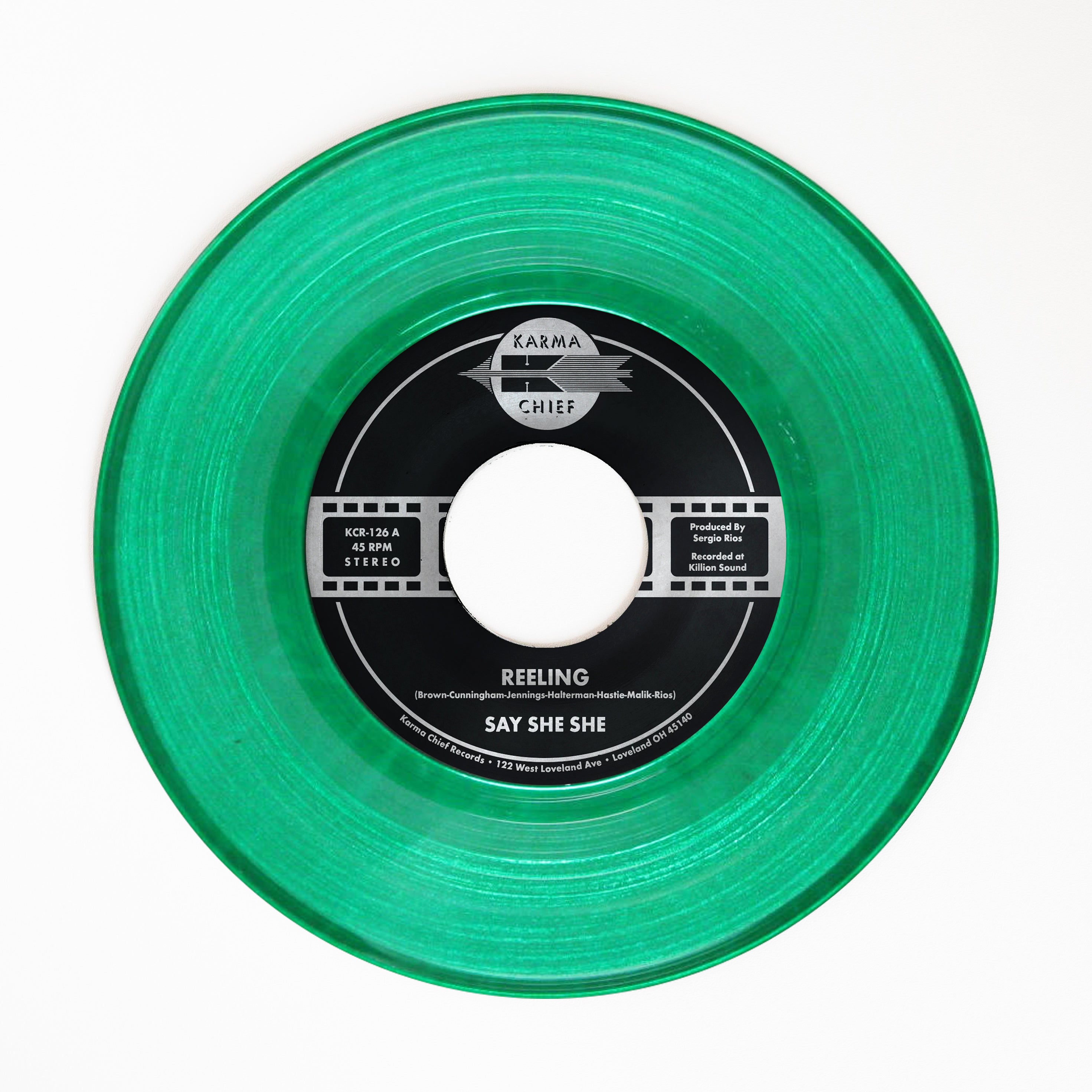 Say She She Reeling 7" vinylsingel grønn vinyl