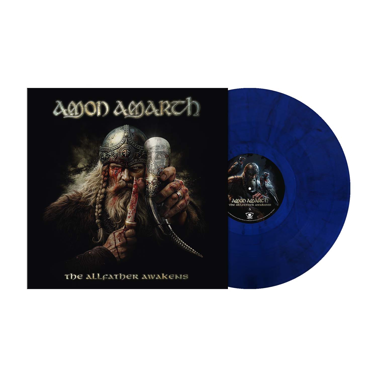 Amon Amarth Allfather Awakens LP blå vinyl