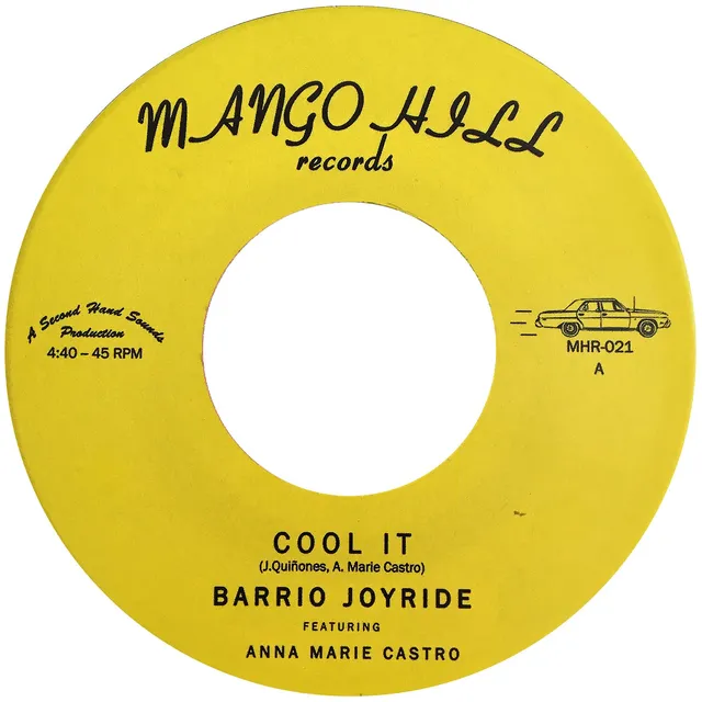 Barrio Joyride Cool It MHR021 7" vinylsingel svart vinyl funk