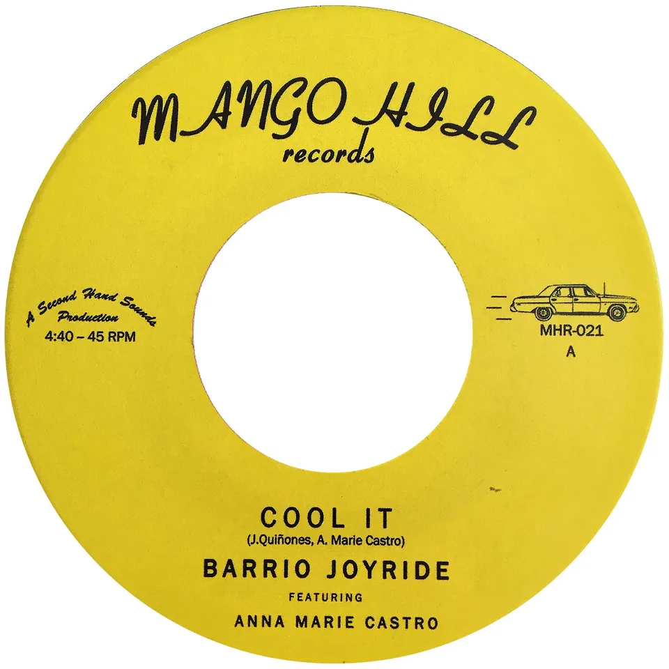 Barrio Joyride Cool It MHR021 7" vinylsingel svart vinyl funk