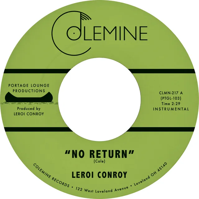 Leroi Conroy No Return vinylsingel 45 farget