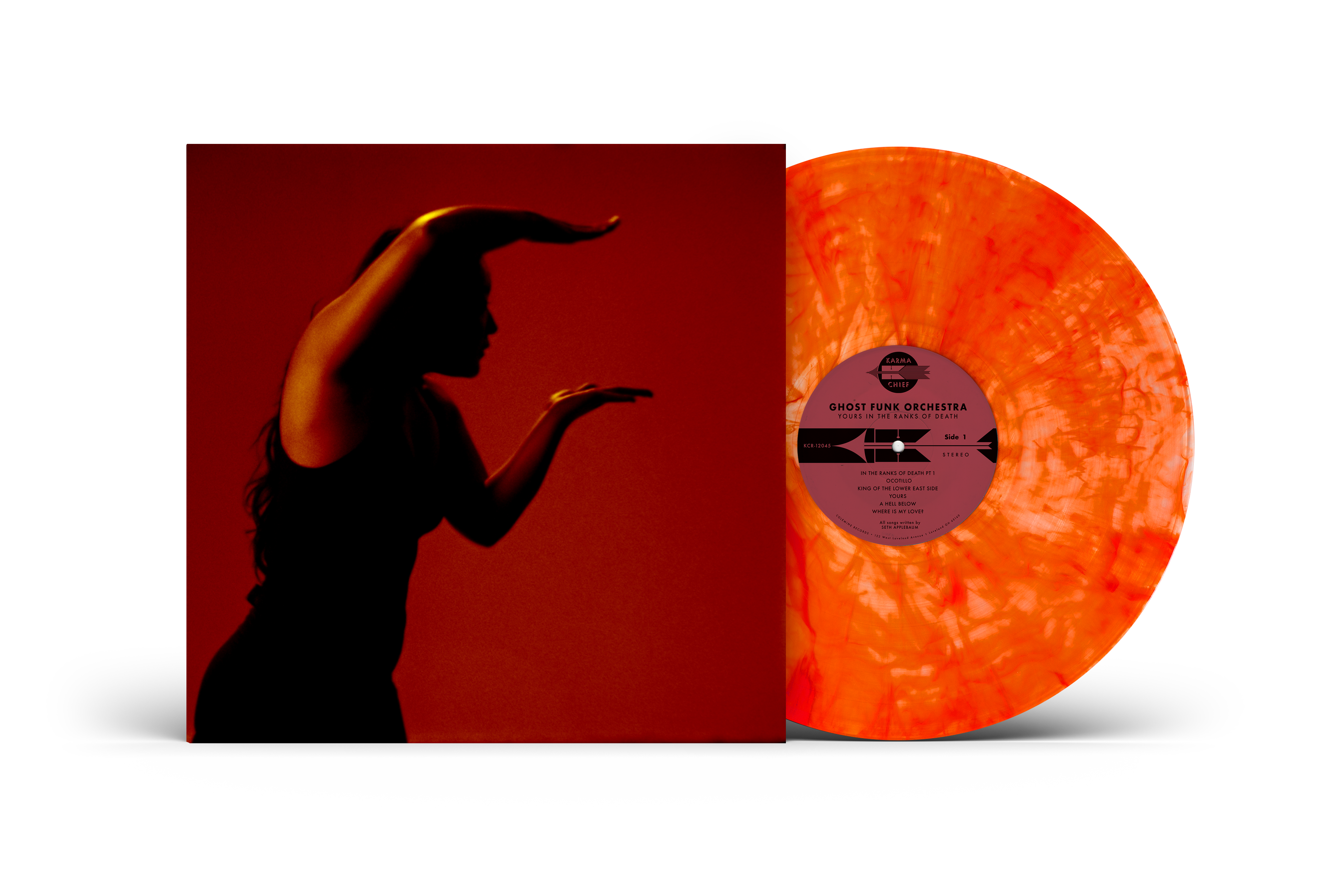 Ghost Funk Orchestra Yours In The Ranks LP orange swirl vinyl