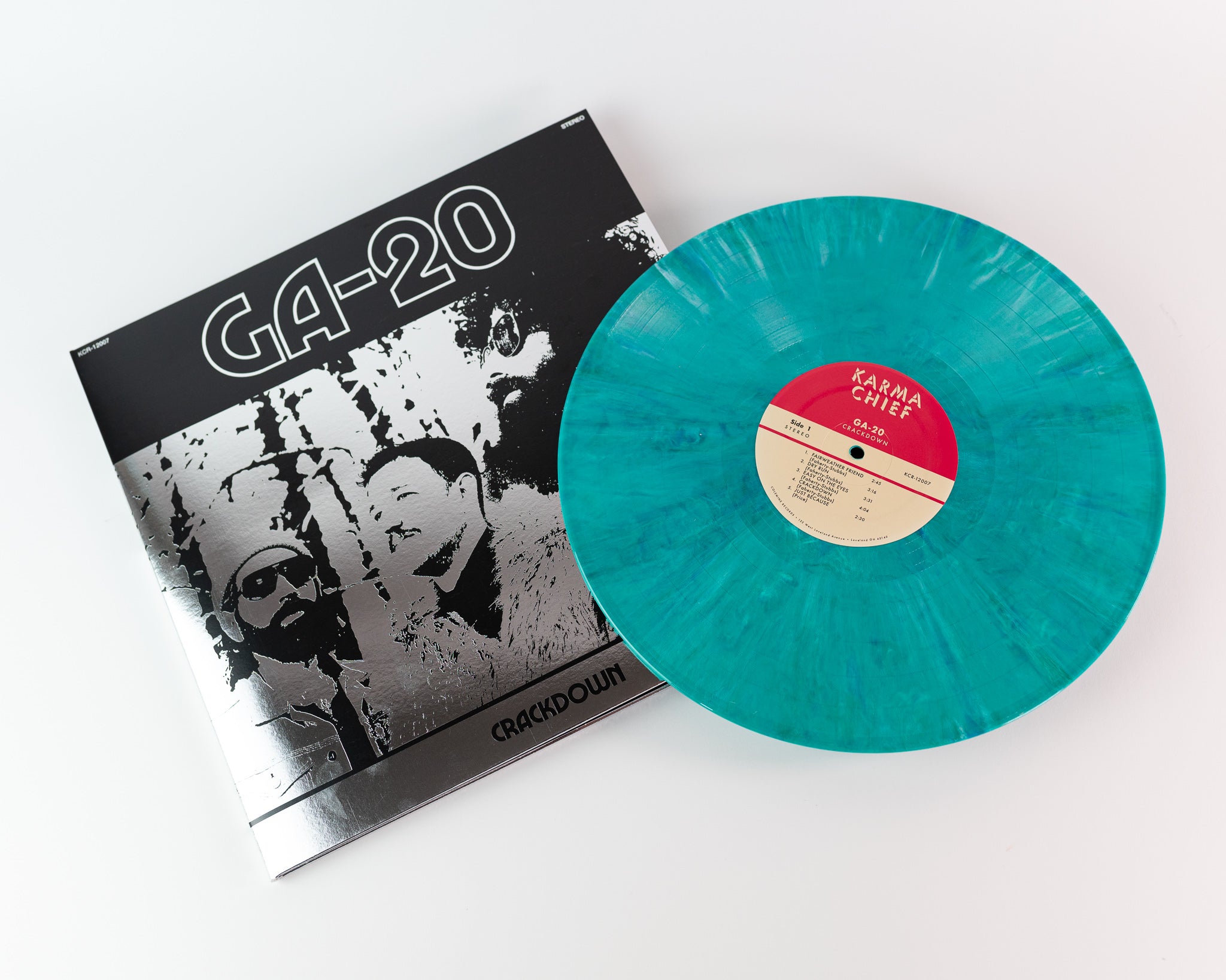 GA-20 Crackdown LP seafoam green vinyl blues
