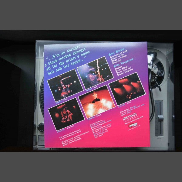 Vulcano Bloody Vengeance vinyl LP svart reissue