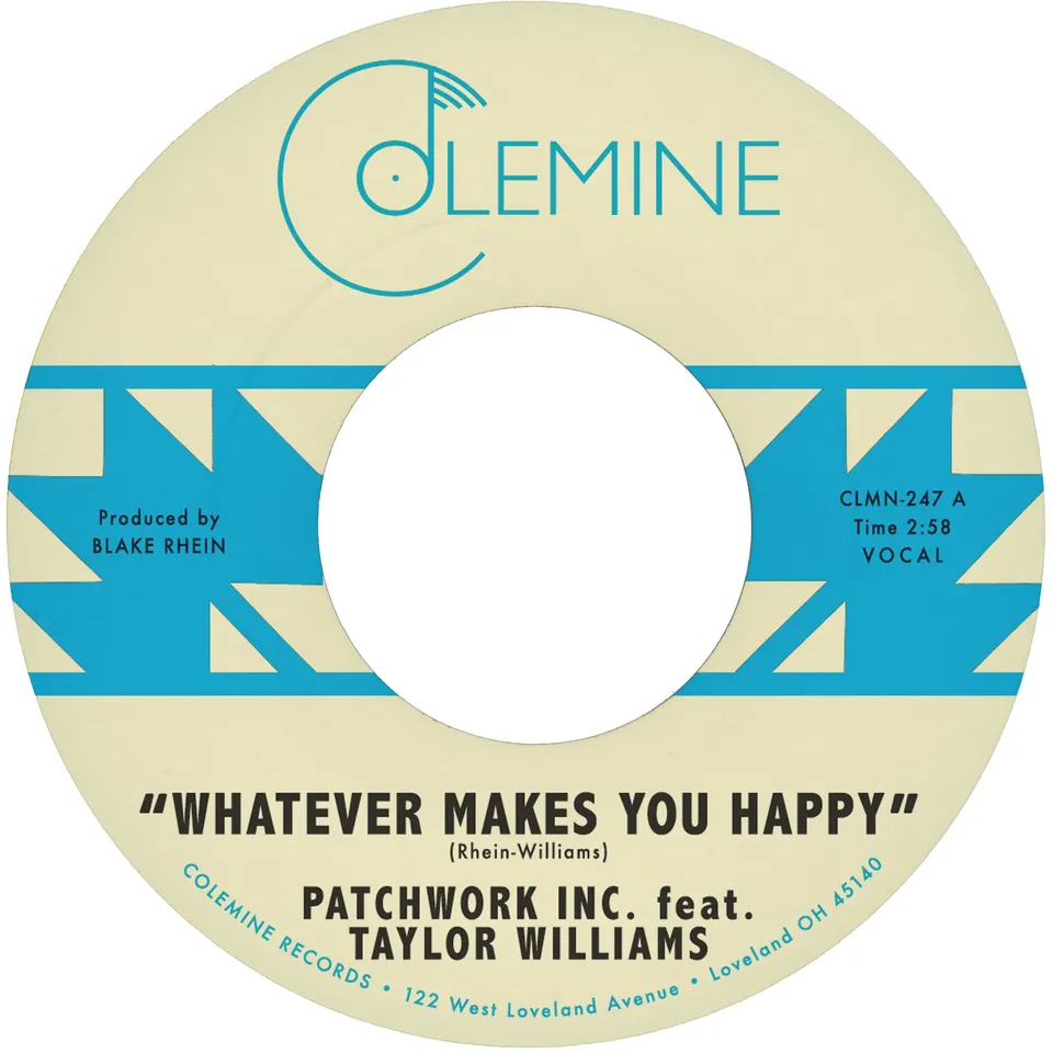 Colemine Patchwork Inc Whatever Makes You Happy vinylsingle seaglass blue